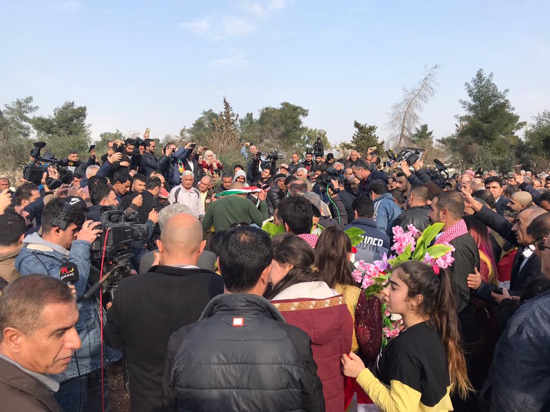 Mîrê Bizqê li Qamişlo bi xakê hat spartin